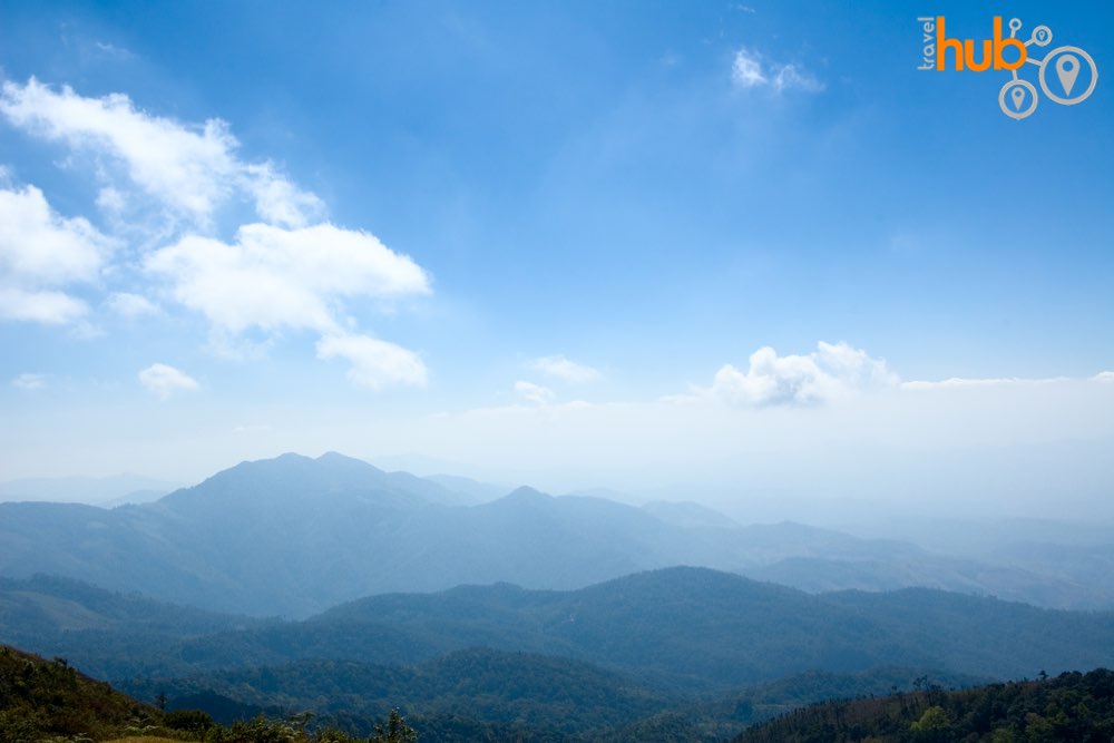 Enjoy the views over Doi Inthanon from the Royal Pagodas