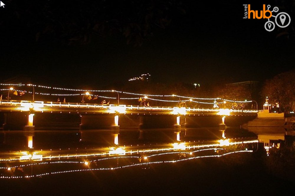 The Mae Ping River at night