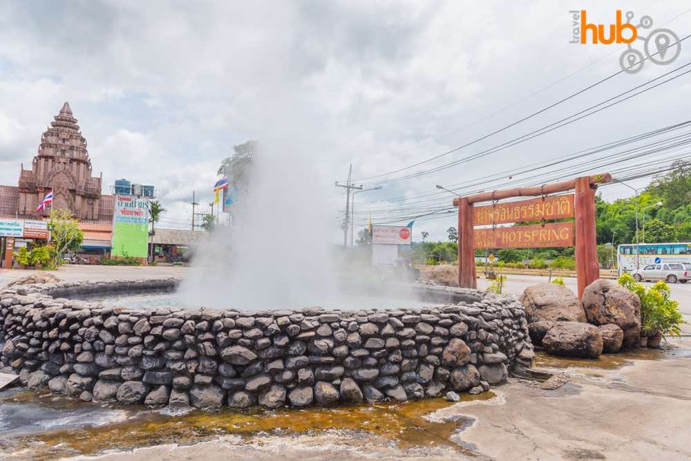 We will take a driving break at the hot springs