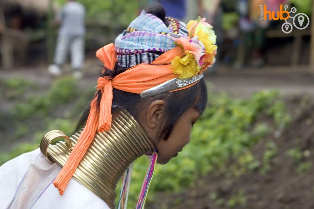 A Karen Long Neck lady Chiang Rai