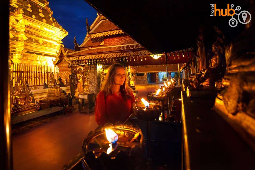 Doi Suthep Temple at night