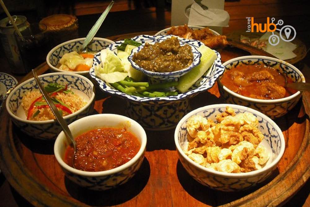 Traditional northern Thai food - kantoke style