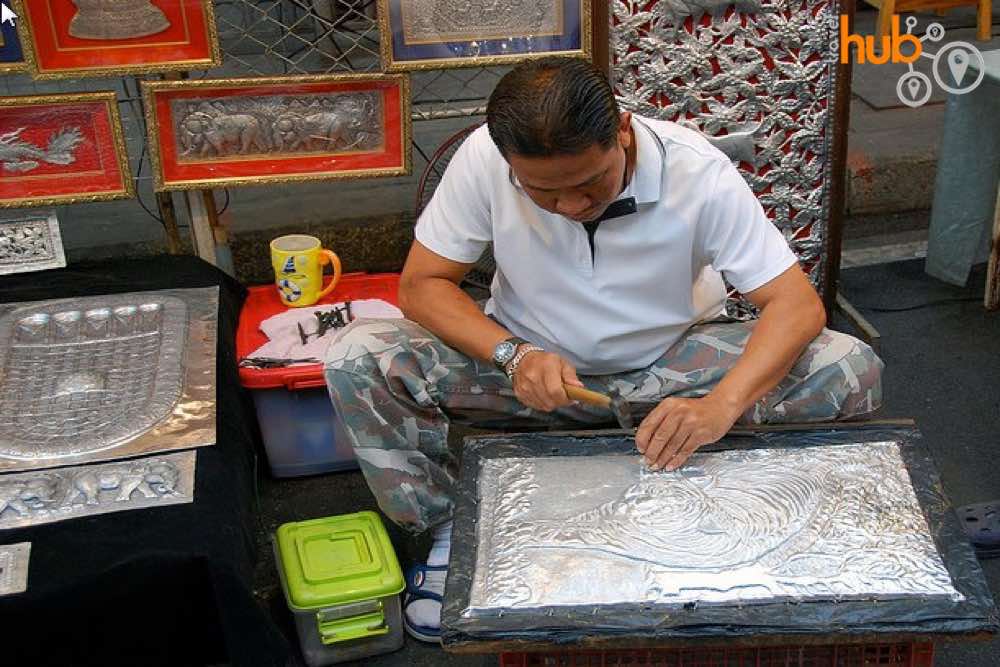 Silver embossing in the Sankapeng area