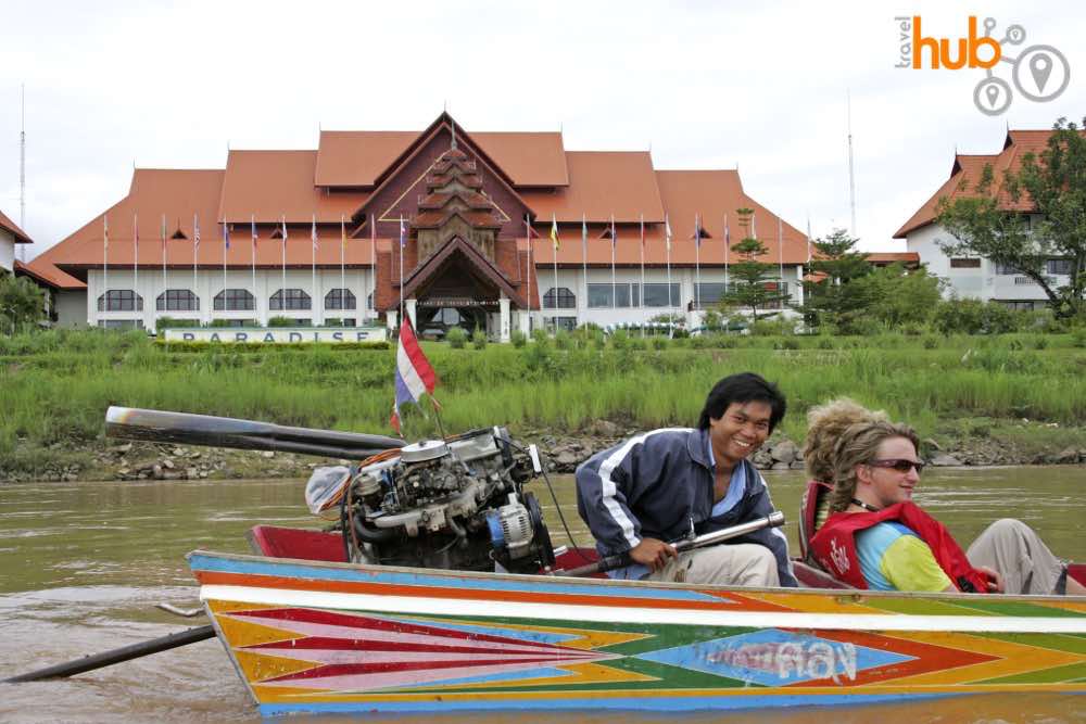 Take the boat ride option across the Mekong