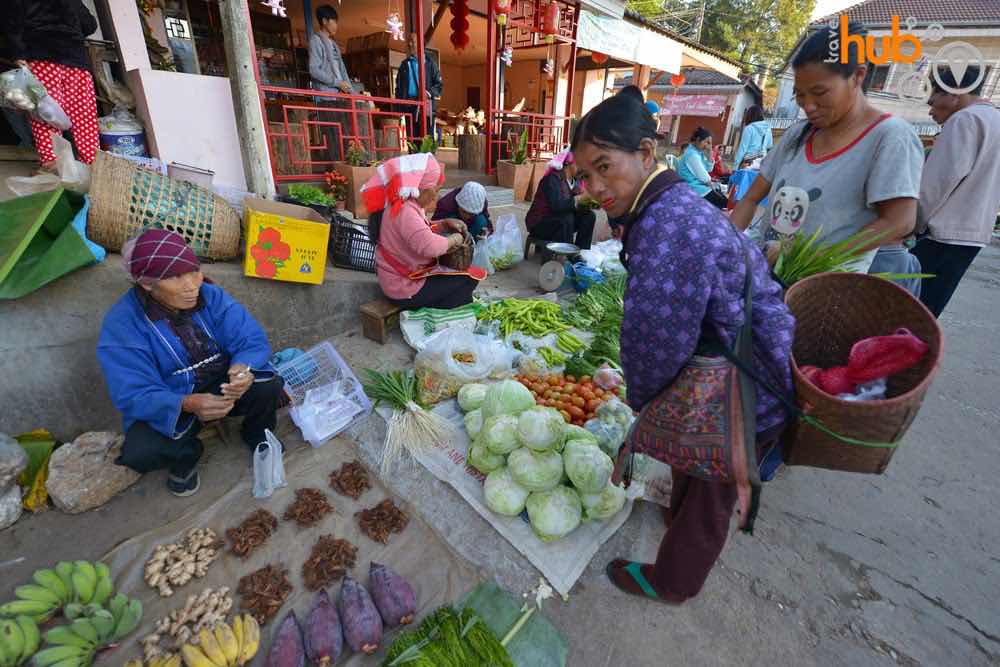 The central market in Doi Mae Salong
