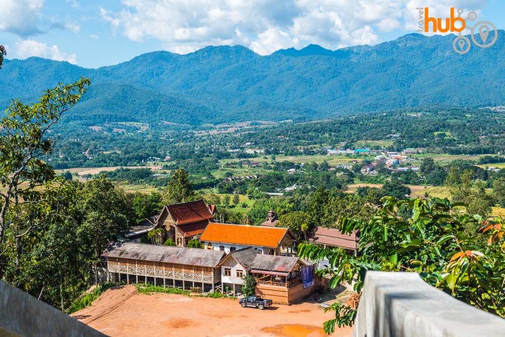 Overlooking Pai from the Mae Yen Temple