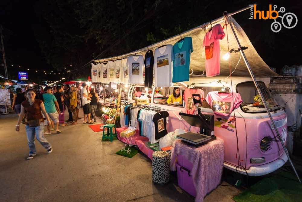 The Pai Night market sets up every evening
