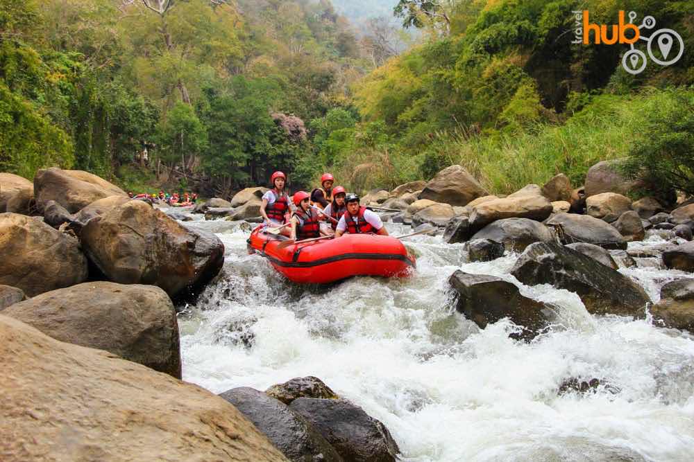 You will cover around 5km of the Mae Tang River